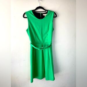 BANANA REPUBLIC Green Belted Dress Size 8P